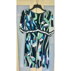 Elie Tahari Silk A-Line Dress Sz 6 Party Cocktail Wedding Career Elegant